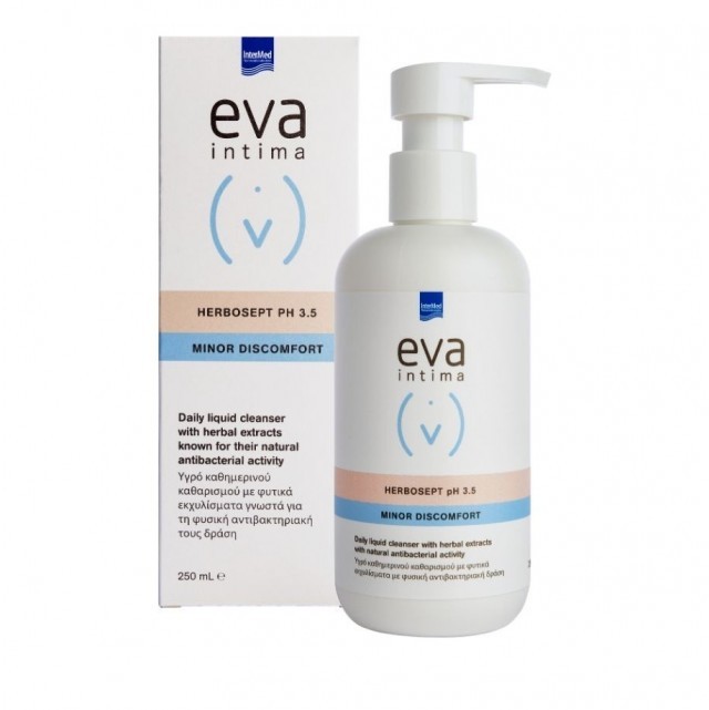Intermed Eva Intima Wash Herbosept 250ml - Καθημερινός καθαρισμός και φυσική αντιβακτηριδιακή προστασία της ευαίσθητης περιοχής