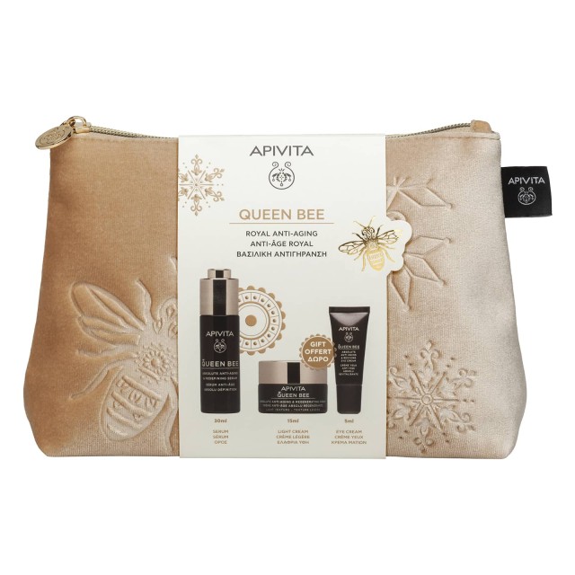 Apivita Promo Queen Bee Routine - Ορός Ενεργοποίησης Σύσφιξης & Lifting 30ml με Δώρο Κρέμα Ελαφριάς Υφής 15ml + Κρέμα Ματιών 5ml
