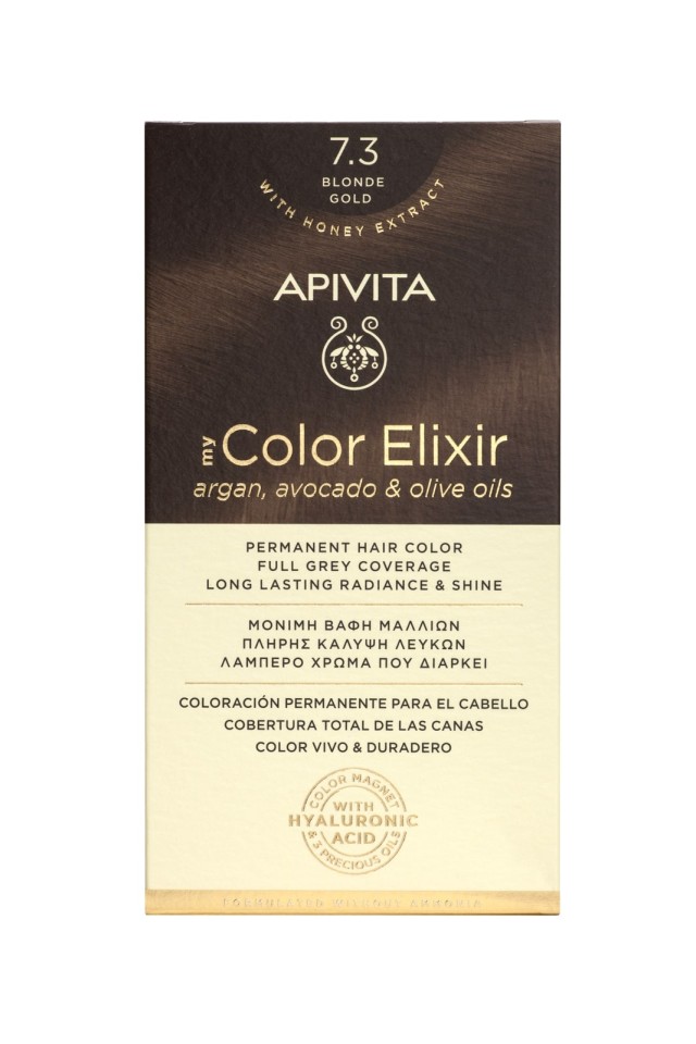 Apivita My Color Elixir – Βαφή μαλλιών χωρίς αμμωνία - 7.3