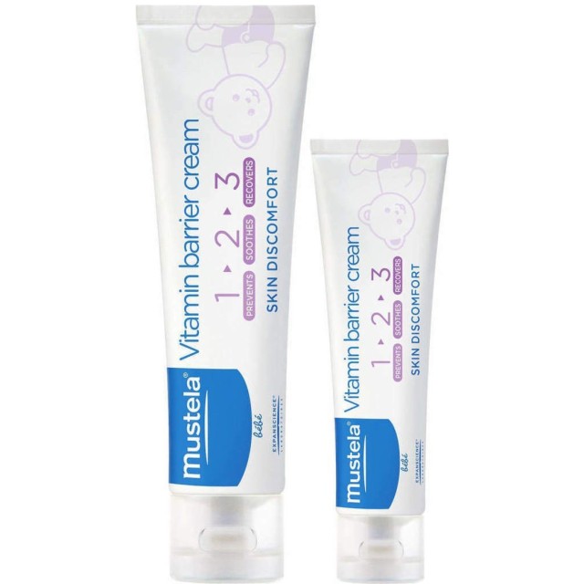 Mustela 1 2 3 Vitamin Barrier Cream - Κρέμα Αλλαγής Πάνας κατά των Ερεθισμών 150ml