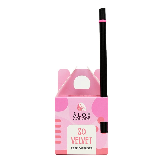 Aloe Colors Reed Diffuser So Velvet 125ml – Αρωματικό χώρου με άρωμα πούδρας