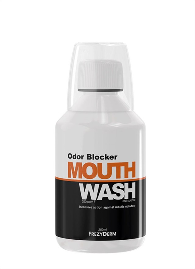 Frezyderm Odor Blocker Mouthwash 250ml - Στοματικό Διάλυμα για την Κακοσμία του Στόματος