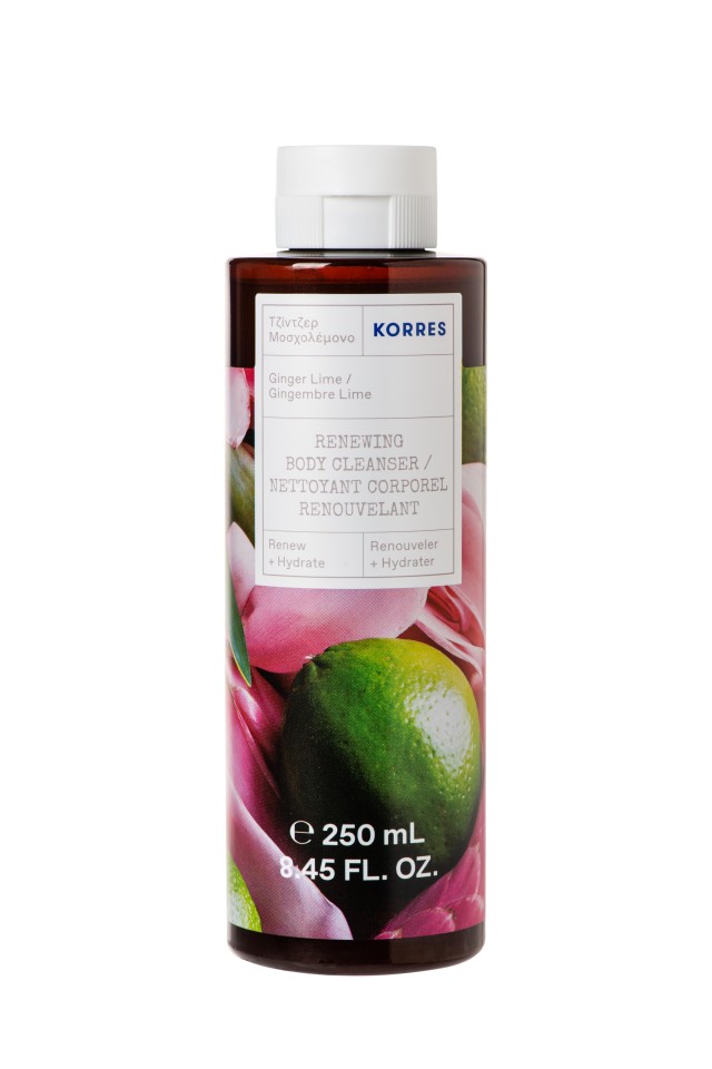 Korres Ginger LIme 250ml - Αφρόλουτρο Τζίντζερ Μοσχολέμονο