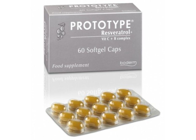 Boderm Prototype Resveratrol Vitamin C & B Complex 60 μαλακές κάψουλες – Συμπλήρωμα διατροφής για το νευρολογικό σύστημα