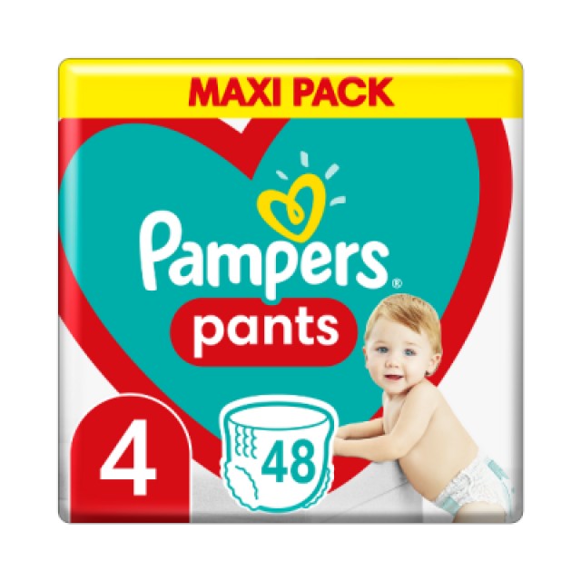 Pampers Pants No 4 (9-15kg) 48τμχ. Maxi Pack