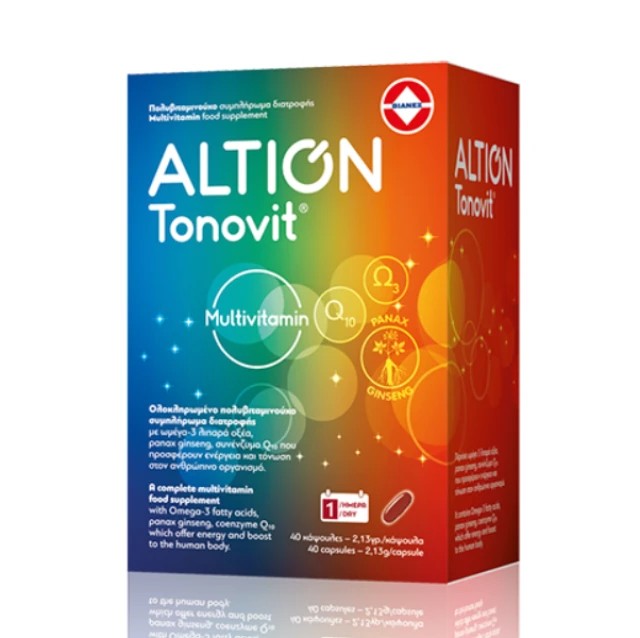 Altion Tonovit Multivitamin 40 μαλακές κάψουλες - Πολυβιταμινούχο Συμπλήρωμα