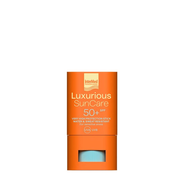 Intermed Luxurious Suncare Stick SPF50+ 16gr – Στικ Πολύ Υψηλής Αντηλιακής Προστασίας για τις Ευαίσθητες Ζώνες