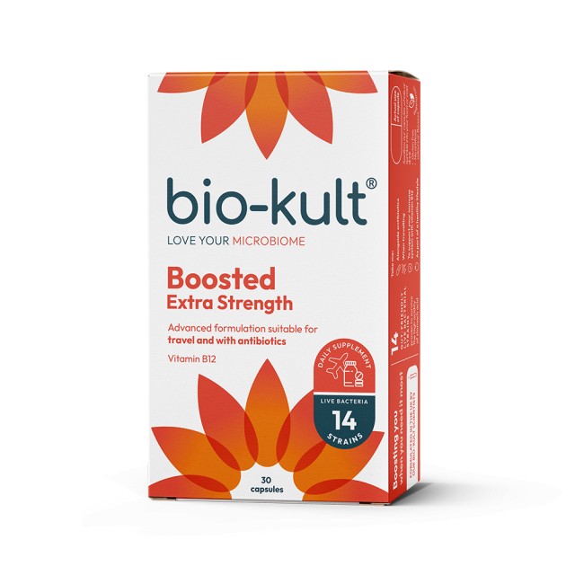 Bio-Kult Boosted Extra Strength 30 κάψουλες – Προβιοτικά με Vit B12 για την υγεία του πεπτικού