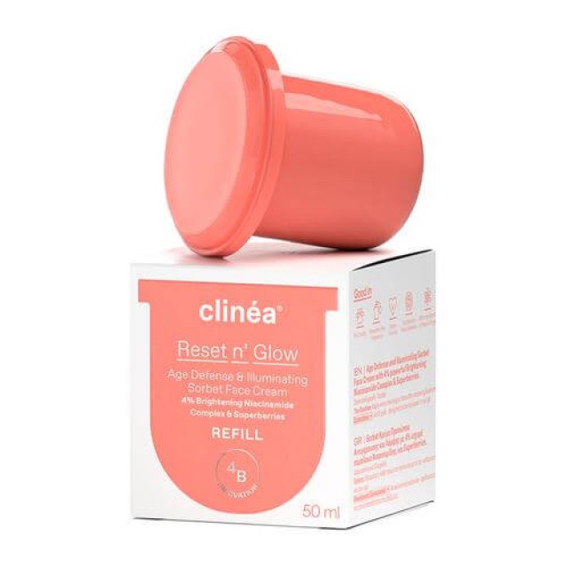 Clinéa Reset n’ Glow Refill 50ml – Sorbet Κρέμα Προσώπου Αντιγήρανσης και Λάμψης
