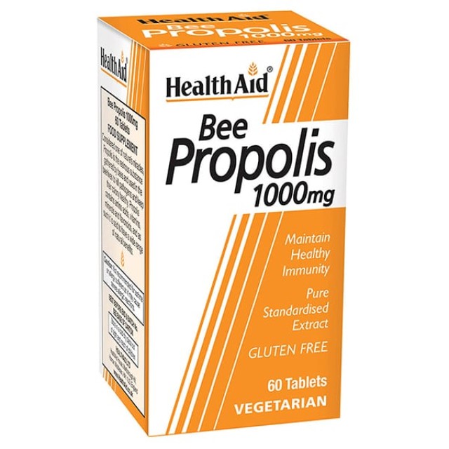 Health Aid Bee Propolis 1000mg 60tabs – Συμπλήρωμα Διατροφής με Αγνή Πρόπολη