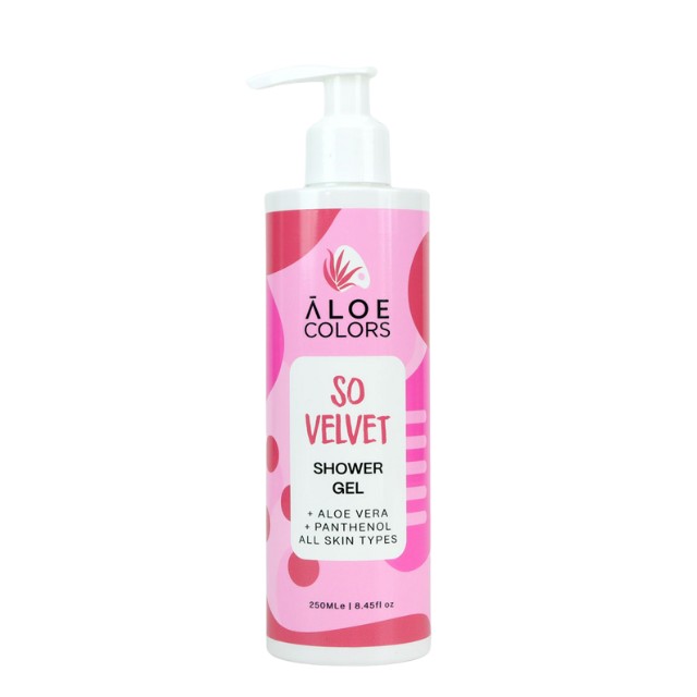 Aloe Colors Shower gel So Velvet 250ml - Αφρόλουτρο με Άρωμα Πούδρας