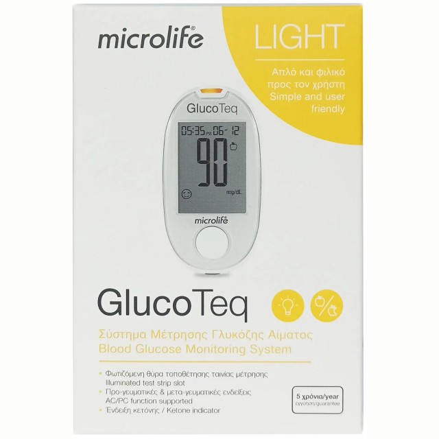 Microlife GlucoTeq Light BGM 200 – Μετρητής Σακχάρου 1τμχ.