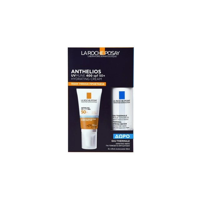 La Roche Posay Promo Anthelios UV Mune 400 Hydrating Cream SPF50+ 50ml & Thermal Water 50ml