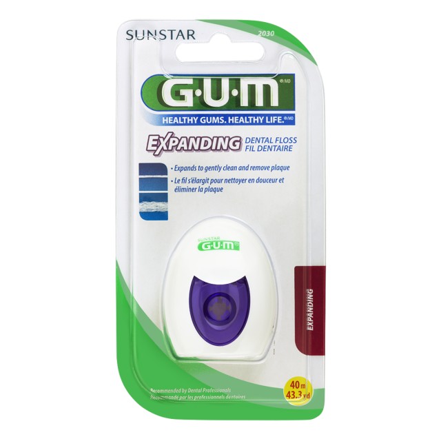 Gum Expanding 2030 Floss Waxed 30m - Οδοντικό Νήμα