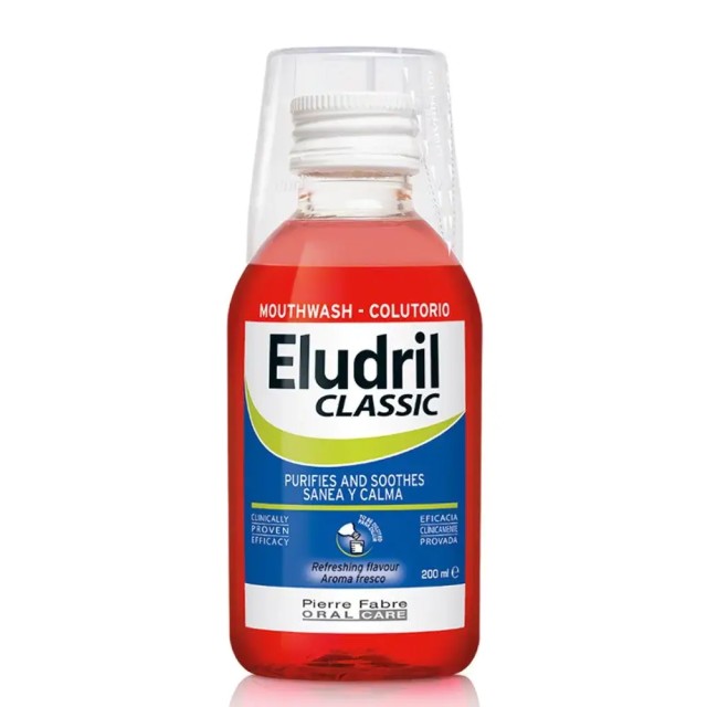 Elgydium Eludril Classic 200ml – Στοματικό Διάλυμα για την Ουλίτιδα κατά της Πλάκας