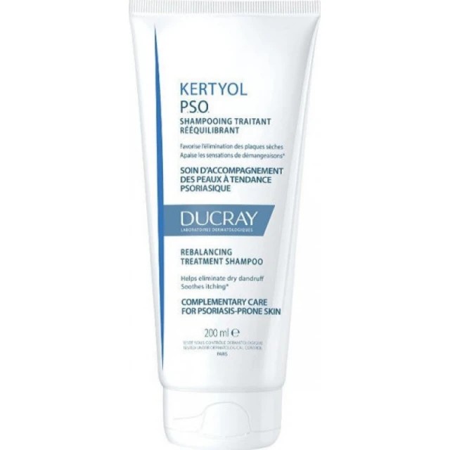 Ducray Kertyol PSO Shampoo 200ml – Σαμπουάν Φροντίδας για Δέρμα με Τάση Ψωρίασης