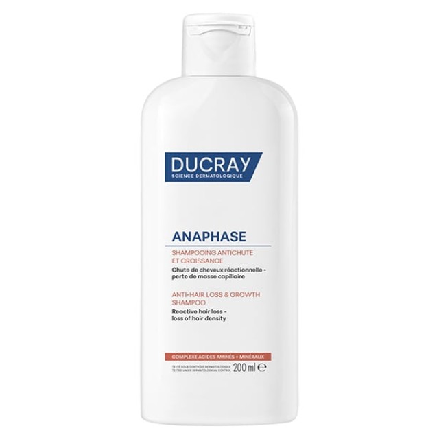 Ducray Anaphase Anti-Hair Loss & Growth Shampoo 200ml - Σαμπουάν Ανάπτυξης Μαλλιών & κατά της Αντιδραστικής Τριχόπτωσης