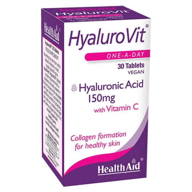 Health Aid Hyalurovit 150mg 30 ταμπλέτες - Συμπλήρωμα Διατροφής για Επανόρθωση Της Επιδερμίδας