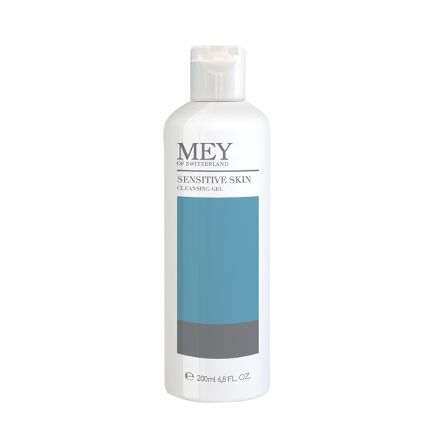 Mey Sensitive Skin Cleansing Gel 200ml – Απαλό Σαπούνι Καθαρισμού για Ευαίσθητες και Ερεθισμένες Επιδερμίδες.
