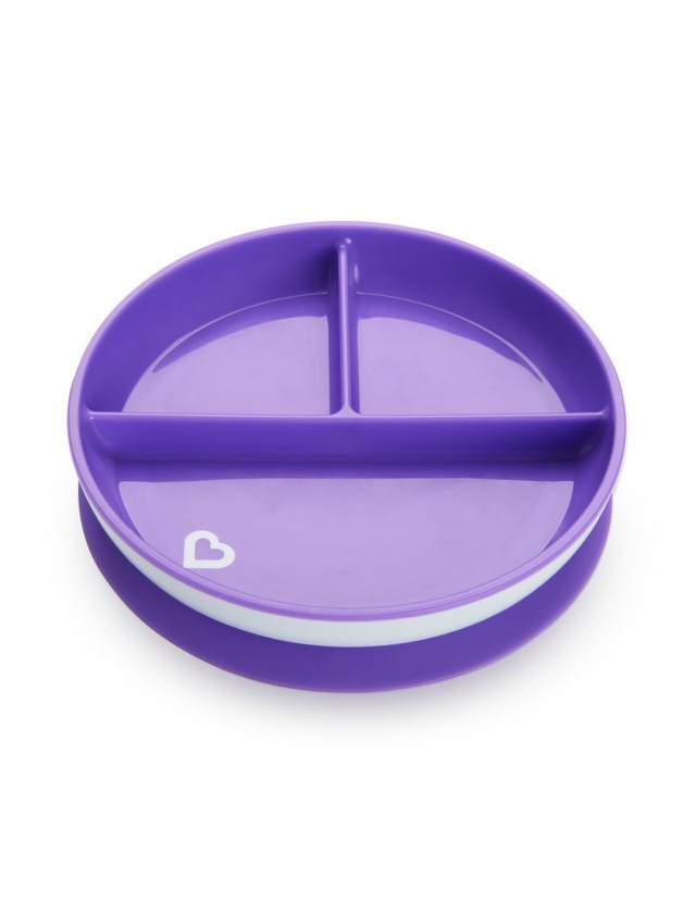 Munchkin Suction Plate Purple - Παιδικό πιάτο με βεντούζα
