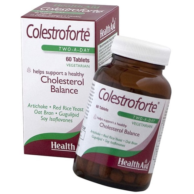 Health Aid Colestroforte 60tabs - Συμπλήρωμα για την Εξισορρόπηση της Χοληστερίνης
