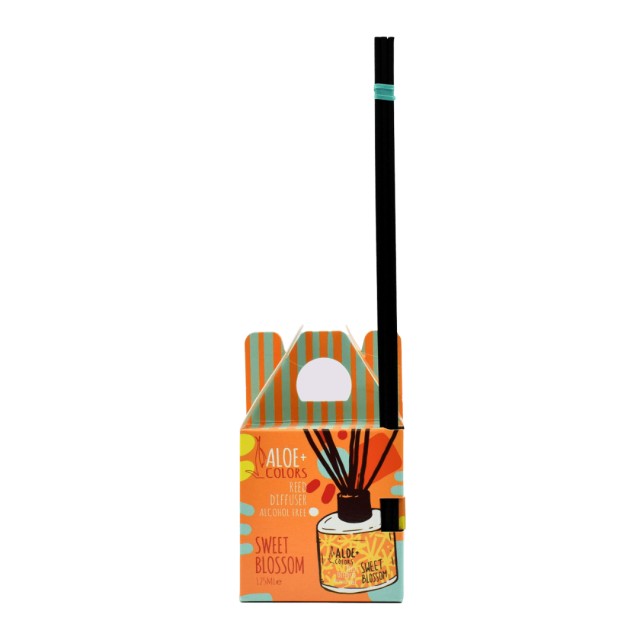 Aloe Colors Reed Diffuser Sweet Blossom 125ml – Αρωματικό χώρου με άρωμα βανίλιας & πορτοκαλιού