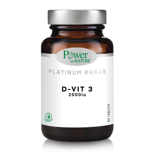 Power Health Platinum Range D-vit3 2000iu 60tabs - Βιταμίνη D3
