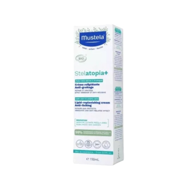 Mustela Stelatopia+ Lipid-Replenishing Anti-Itching Cream 150ml