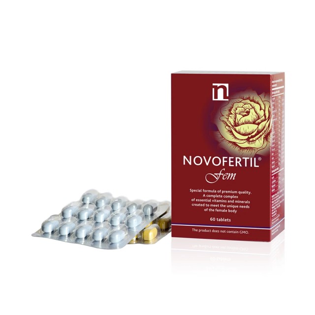 Novofertil Fem Συμπλήρωμα Διατροφής Για Την Υποστήριξη Της Γυνακείας Υγείας 60 Κάψουλες