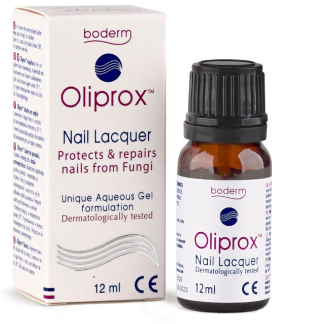 Boderm Oliprox Nail Lacquer 12ml – Προλαμβάνει τους μύκητες & βοηθά στην αντιμετώπιση της Oνυχομηκυτίασης