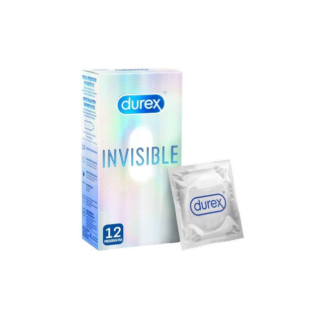 Durex Invisible Extra Sensitive Εξαιρετικά Λεπτά 12τμχ.