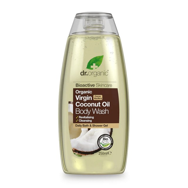Dr.Organic Virgin Coconut Oil Body Wash 250ml – Αφρόλουτρο με Έλαιο Καρύδας