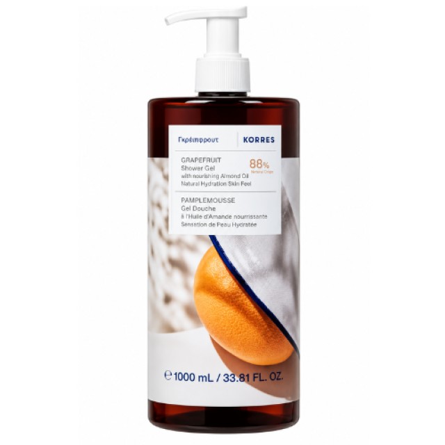 Korres Renewing Body Cleanser Grapefruit 1000ml - Αφρόλουτρο Γκρέιπφρουτ
