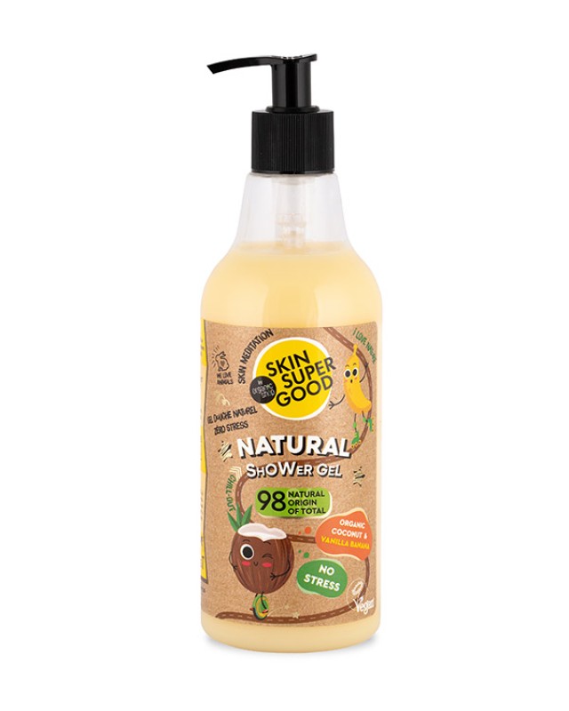 Natura Siberica Planeta Organica Skin Super Good No Stress Shower Ggel 500ml - Οργανικό Αφρόλουτρο, «Χωρίς Στρες» με Καρύδα & Μπανάνα
