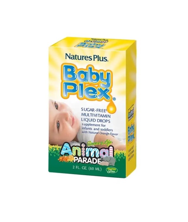 Nature’s Plus Animal Parade Baby Plex Liquid Drops 60ml – Πολυβιταμίνη για παιδιά από 1 έως 4 ετών