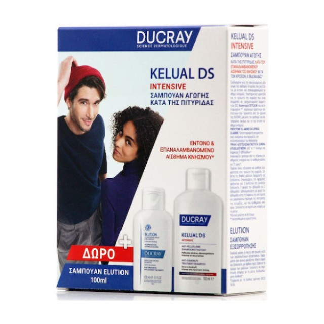 Ducray Promo Kelual DS Intensive 100ml  + Elution Gentle Balancing Shampoo 100ml