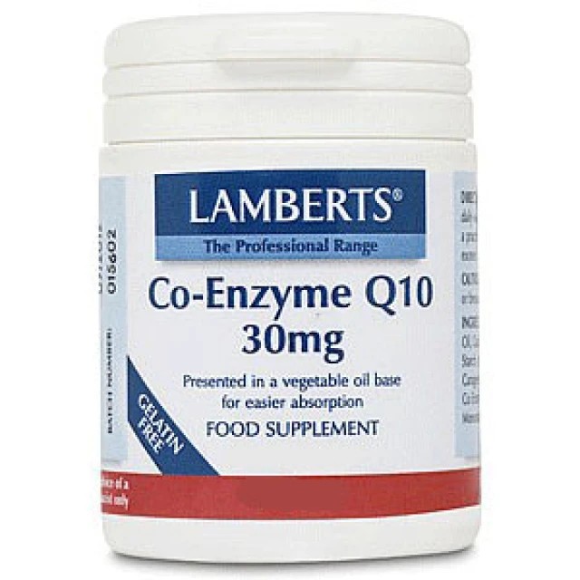 Lamberts Co-Enzyme Q10 30mg 30 Κάψουλες - Ενέργεια & Τόνωση
