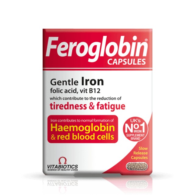 Vitabiotics Feroglobin 30caps - Συμπλήρωμα Σιδήρου
