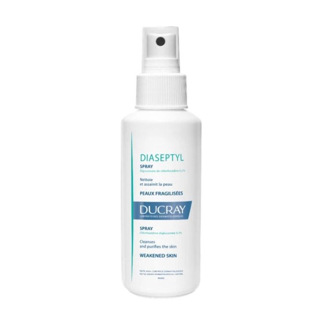 Ducray Diaseptyl Spray 125ml - Αντισηπτικό διάλυμα σε Σπρέι για Πληγές