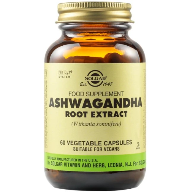 Solgar Ashwagandha Root Extract Vegetable 60 κάψουλες – Φόρμουλα με φυτικά εκχυλίσματα