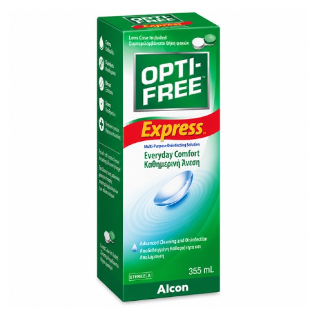 Opti-Free Express Διάλυμα Φακών Επαφής 355ml