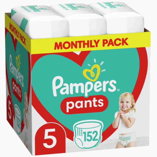 Pampers Pants No 5 (12-17kg) 152τμχ. Monthly Pack