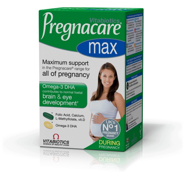 Vitabiotics Pregnacare Max – Συμπλήρωμα για τη Μέγιστη Διατροφική Υποστήριξη των Γυναικών κατά την Περίοδο της Εγκυμοσύνης 56 ταμπλέτες και 28 κάψουλες