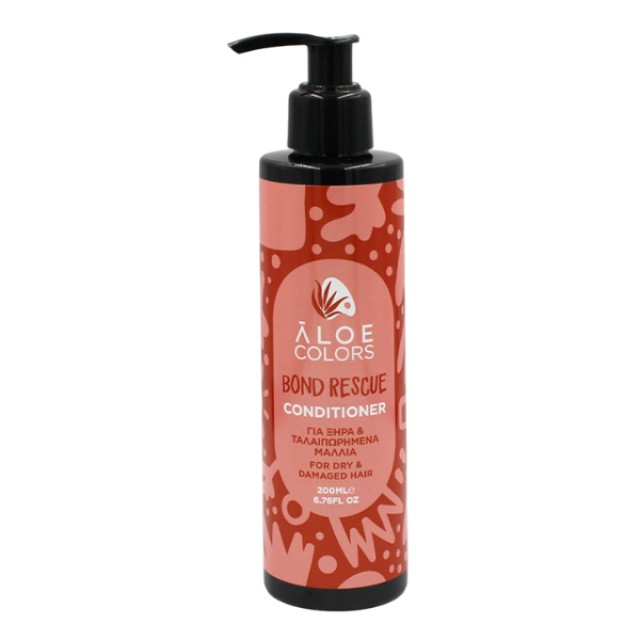 Aloe Colors Bond Rescue Conditioner 200ml - Conditioner για Ξηρά & Ταλαιπωρημένα Μαλλιά