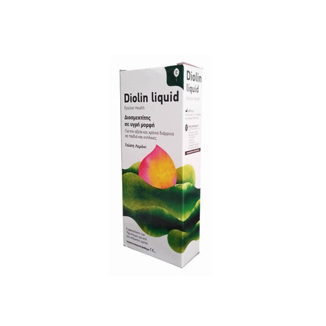 Epsilon Health Diolin Liquid 6 φακελίσκοι των 15gr - Για την συμπωματική αντιμετώπιση της οξείας και χρόνιας διάρροιας με Γεύση Λεμόνι