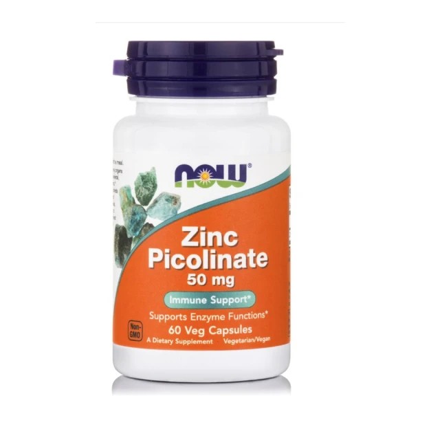 Now Foods Zinc Picolinate 60 Μαλακές Κάψουλες – Συμπλήρωμα διατροφής με Ψευδάργυρο