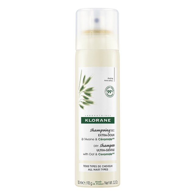 Klorane Oat Milk Dry Shampoo 150ml – Ξηρό Σαμπουάν με Βρώμη & Κεραμίδια