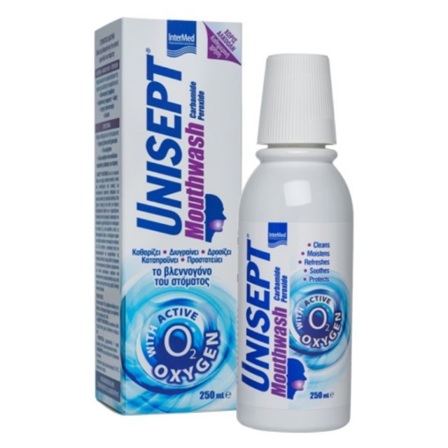 Intermed Unisept Mouthwash 250ml - Στοματικό διάλυμα Καθημερινής χρήσης