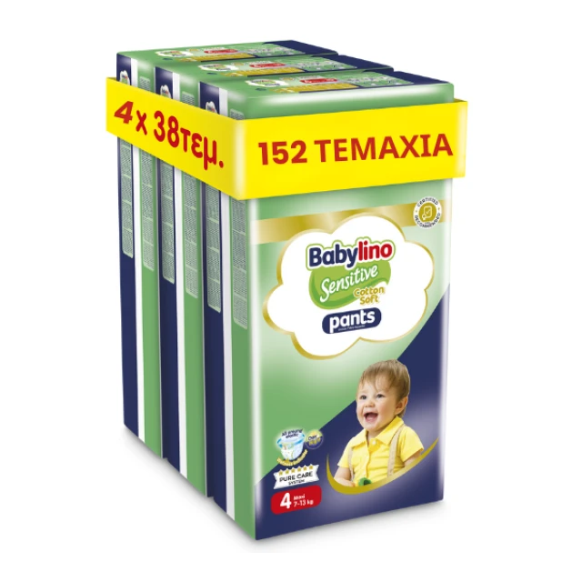 Babylino Pants Cotton Soft Unisex No4 Maxi 7-13kg 152pcs