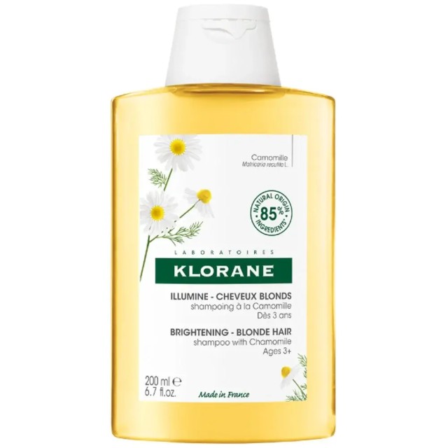 Klorane Shampoo With Camomille 200ml – Σαμπουάν με Χαμομήλι για Ξανθές Ανταύγειες